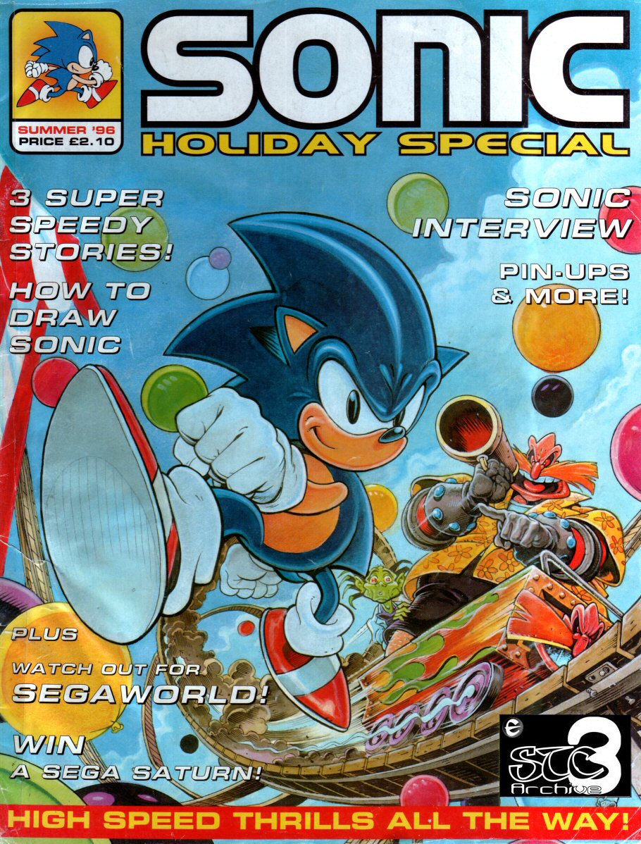 Sonic Holiday Special - Summer 1996 Comic cover page